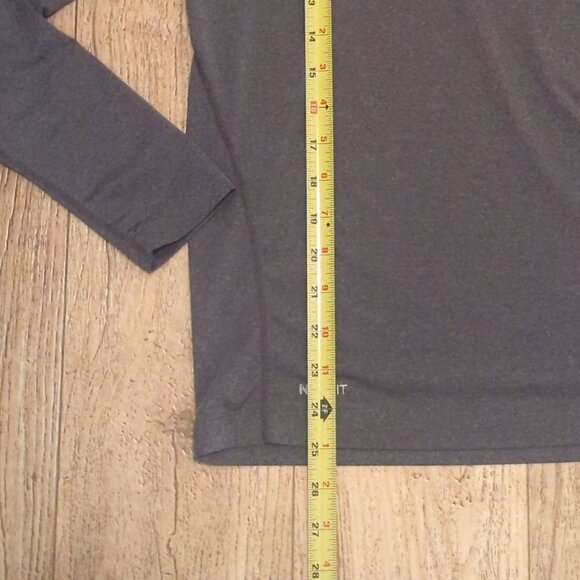 Nike Pro Mens Medium Gray Compression Top Shirt Fit Dry Active Long Sleeve Gym - Picture 10 of 11